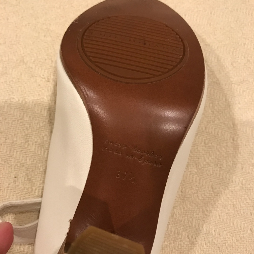 Chie Mihara Beige and Brown Leather Heels - Picture 5 of 5